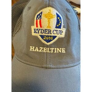 Nike Golf 2016 Ryder Cup Hazeltine Hat M/L Gray Mesh‎ Back Cap Team USA Golf